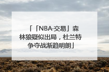 「NBA·交易」森林狼疑似出局，杜兰特争夺战渐趋明朗