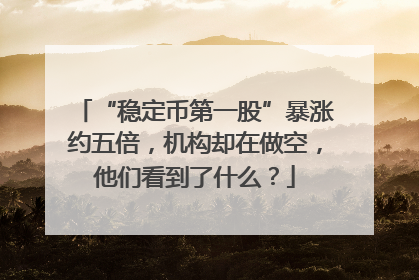 “稳定币第一股”暴涨约五倍，机构却在做空，他们看到了什么？