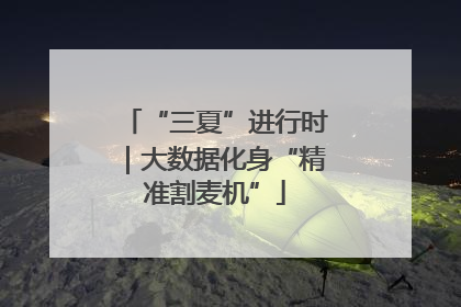 “三夏”进行时｜大数据化身“精准割麦机”