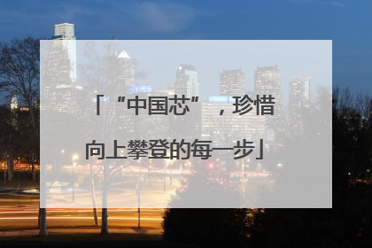 “中国芯”，珍惜向上攀登的每一步