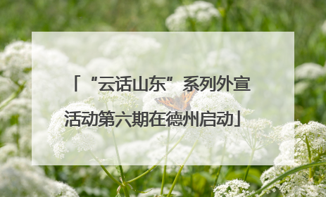 “云话山东”系列外宣活动第六期在德州启动