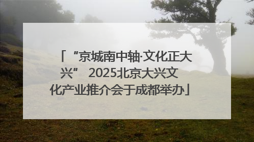“京城南中轴·文化正大兴” 2025北京大兴文化产业推介会于成都举办