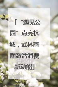 “遇见公园”点亮杭城，武林商圈激活消费新动能
