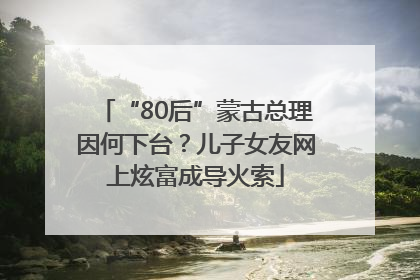 “80后”蒙古总理因何下台？儿子女友网上炫富成导火索