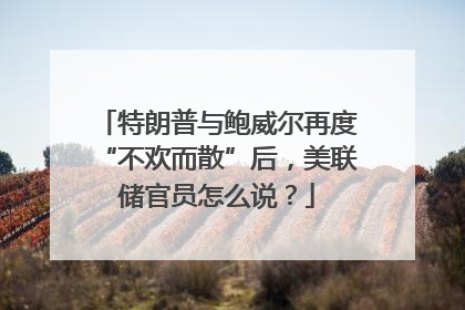 特朗普与鲍威尔再度“不欢而散”后，美联储官员怎么说？