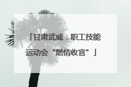 甘肃武威：职工技能运动会“燃情收官”