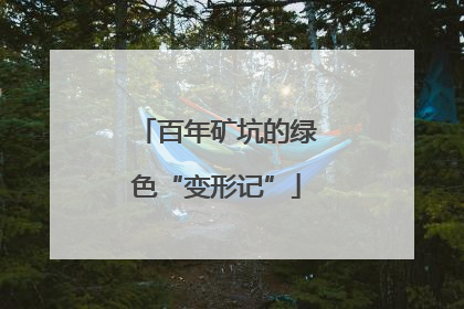 百年矿坑的绿色“变形记”