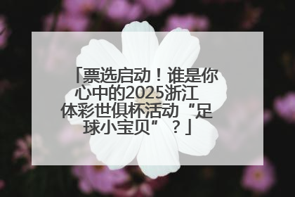 票选启动！谁是你心中的2025浙江体彩世俱杯活动“足球小宝贝”？
