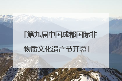 第九届中国成都国际非物质文化遗产节开幕