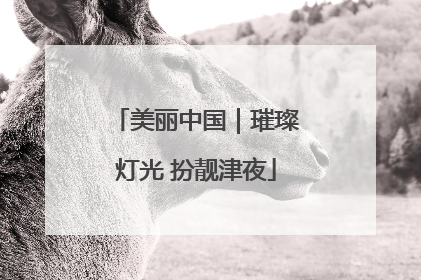 美丽中国｜璀璨灯光 扮靓津夜