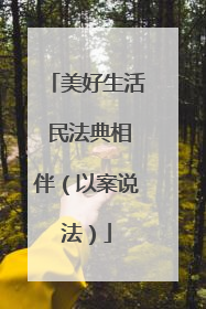 美好生活 民法典相伴（以案说法）