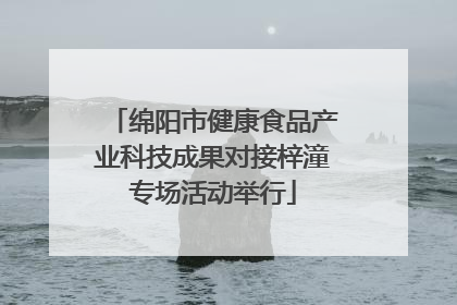 绵阳市健康食品产业科技成果对接梓潼专场活动举行