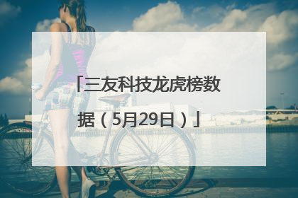三友科技龙虎榜数据（5月29日）