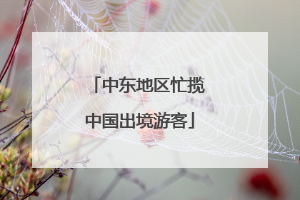 中东地区忙揽中国出境游客