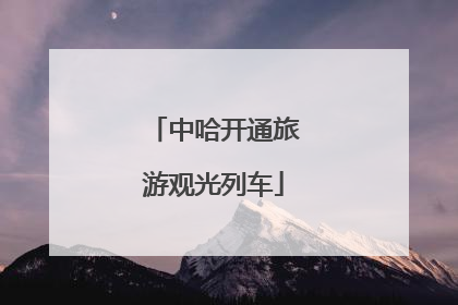 中哈开通旅游观光列车