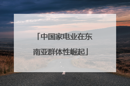 中国家电业在东南亚群体性崛起