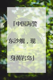 中国海警东沙舰，现身黄岩岛