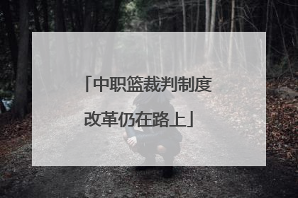 中职篮裁判制度改革仍在路上