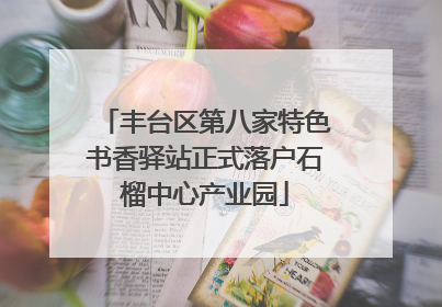 丰台区第八家特色书香驿站正式落户石榴中心产业园