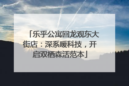 乐乎公寓回龙观东大街店：深系暖科技，开启双栖森活范本