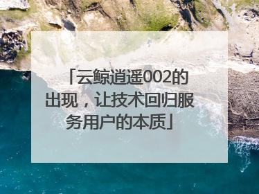 云鲸逍遥002的出现，让技术回归服务用户的本质