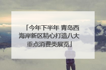 今年下半年 青岛西海岸新区精心打造八大重点消费类展览