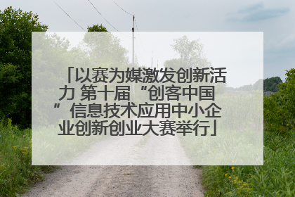 以赛为媒激发创新活力 第十届“创客中国”信息技术应用中小企业创新创业大赛举行
