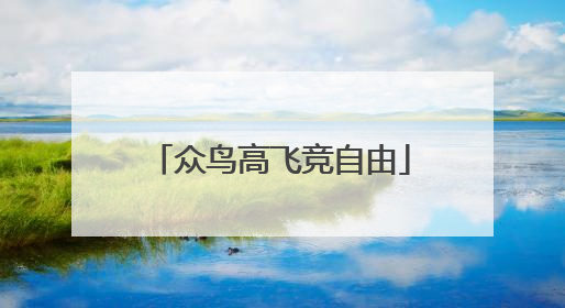 众鸟高飞竞自由