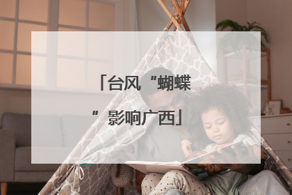 台风“蝴蝶”影响广西