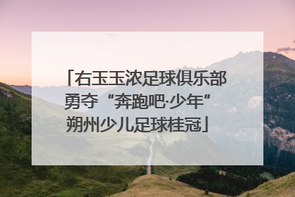 右玉玉浓足球俱乐部勇夺“奔跑吧·少年”朔州少儿足球桂冠