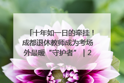 十年如一日的牵挂！成都退休教师成为考场外最暖“守护者”｜2025四川高考