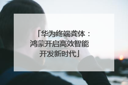 华为终端龚体：鸿蒙开启高效智能开发新时代