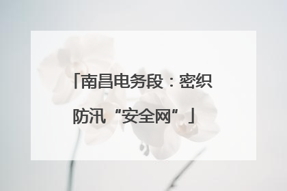 南昌电务段：密织防汛“安全网”