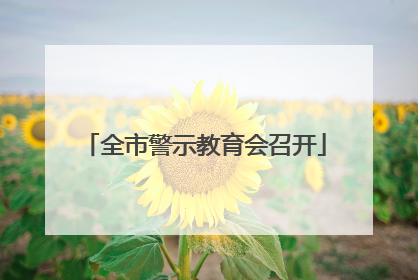 全市警示教育会召开