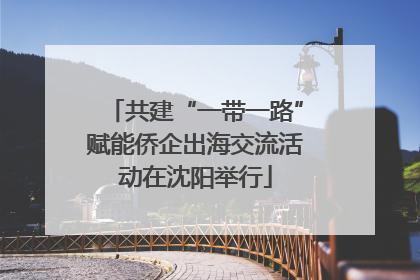共建“一带一路”赋能侨企出海交流活动在沈阳举行
