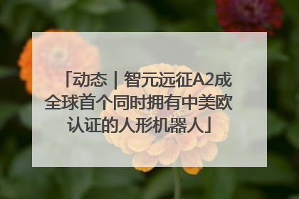 动态｜智元远征A2成全球首个同时拥有中美欧认证的人形机器人
