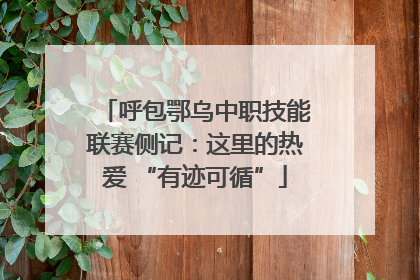 呼包鄂乌中职技能联赛侧记：这里的热爱 “有迹可循”