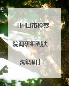 周口市检察院调研组到扶沟调研