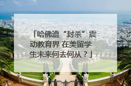 哈佛遭“封杀”震动教育界 在美留学生未来何去何从？