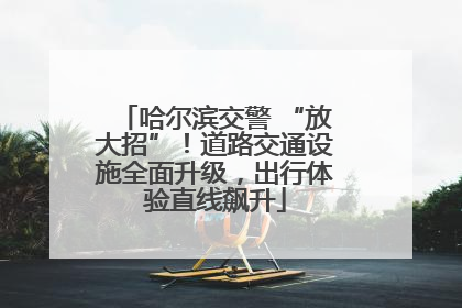哈尔滨交警 “放大招”！道路交通设施全面升级，出行体验直线飙升