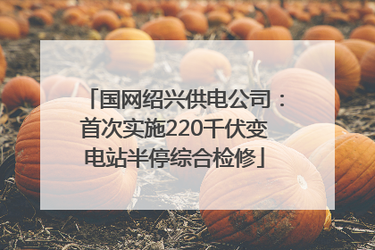 国网绍兴供电公司：首次实施220千伏变电站半停综合检修