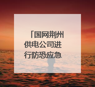 国网荆州供电公司进行防恐应急处置演练