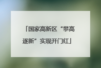 国家高新区“攀高逐新”实现开门红