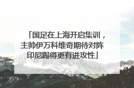 国足在上海开启集训，主帅伊万科维奇期待对阵印尼踢得更有进攻性