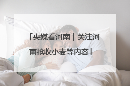央媒看河南｜关注河南抢收小麦等内容