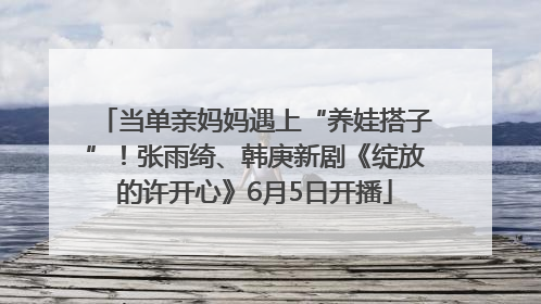 当单亲妈妈遇上“养娃搭子”！张雨绮、韩庚新剧《绽放的许开心》6月5日开播