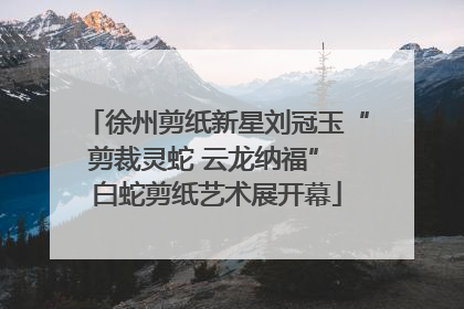 徐州剪纸新星刘冠玉“剪裁灵蛇 云龙纳福” 白蛇剪纸艺术展开幕
