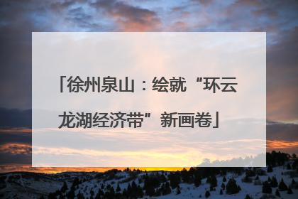 徐州泉山：绘就“环云龙湖经济带”新画卷