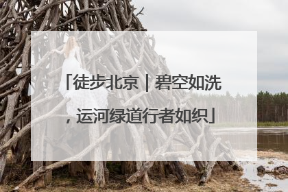 徒步北京｜碧空如洗，运河绿道行者如织