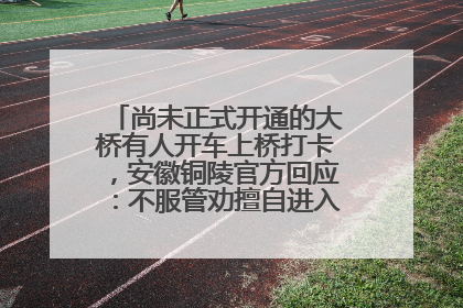 尚未正式开通的大桥有人开车上桥打卡，安徽铜陵官方回应：不服管劝擅自进入，已采取措施